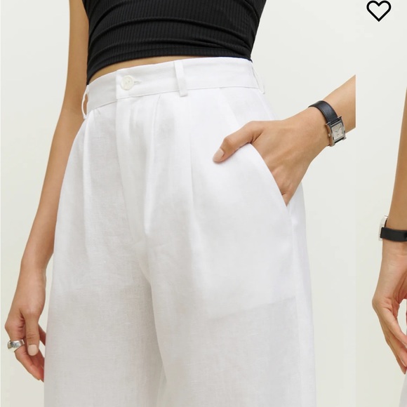 VESTA REFORMATION LINEN PANTS - Picture 6 of 11